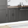 Mueble bajo para fregadero Kalmar negro 60x46x81,5 cm de , Armarios de cocina - Ref: Foro24-853438, Precio: 76,29 €, Descuent...