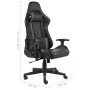 Silla gaming giratoria PVC gris de vidaXL, Sillones para videojuegos - Ref: Foro24-20483, Precio: 188,16 €, Descuento: %