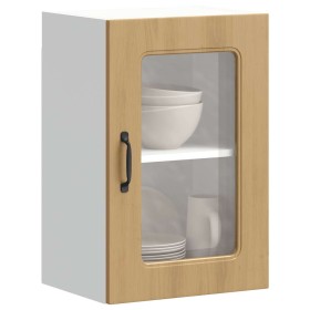 Armario pared cocina puerta de cristal Kalmar roble artesanal de , Armarios de cocina - Ref: Foro24-853536, Precio: 58,82 €, ...