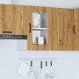 Armario pared cocina puerta de cristal Kalmar roble artesanal de , Armarios de cocina - Ref: Foro24-853536, Precio: 58,82 €, ...
