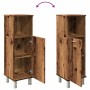 Armario de baño madera contrachapada envejecida 30x30x95 cm de , Muebles de baño - Ref: Foro24-856137, Precio: 60,60 €, Descu...