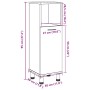Armario de baño madera contrachapada envejecida 30x30x95 cm de , Muebles de baño - Ref: Foro24-856137, Precio: 60,60 €, Descu...