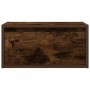 Mesita de noche de pared con luces LED roble ahumado de , Muebles TV - Ref: Foro24-860219, Precio: 54,32 €, Descuento: %