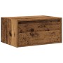 Mesita de noche de pared con luces LED madera antigua de , Muebles TV - Ref: Foro24-860225, Precio: 54,32 €, Descuento: %