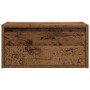 Mesita de noche de pared con luces LED madera antigua de , Muebles TV - Ref: Foro24-860225, Precio: 54,32 €, Descuento: %