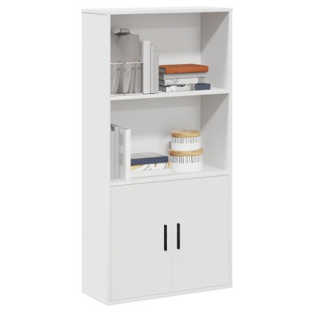 Estantería de madera de ingeniería blanca 60x24x120 cm de , Librerías y estanterías - Ref: Foro24-860418, Precio: 72,72 €, De...