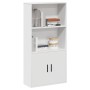 Estantería de madera de ingeniería blanca 60x24x120 cm de , Librerías y estanterías - Ref: Foro24-860418, Precio: 72,72 €, De...