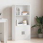 Estantería de madera de ingeniería blanca 60x24x120 cm de , Librerías y estanterías - Ref: Foro24-860418, Precio: 72,72 €, De...