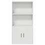 Estantería de madera de ingeniería blanca 60x24x120 cm de , Librerías y estanterías - Ref: Foro24-860418, Precio: 72,72 €, De...