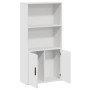 Estantería de madera de ingeniería blanca 60x24x120 cm de , Librerías y estanterías - Ref: Foro24-860418, Precio: 72,72 €, De...