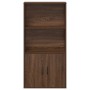 Estantería de madera de ingeniería marrón roble 60x24x120 cm de , Librerías y estanterías - Ref: Foro24-860424, Precio: 70,89...