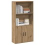 Estantería de madera de ingeniería roble artisan 60x24x120 cm de , Librerías y estanterías - Ref: Foro24-860426, Precio: 76,4...