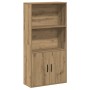 Estantería de madera de ingeniería roble artisan 60x24x120 cm de , Librerías y estanterías - Ref: Foro24-860426, Precio: 76,4...