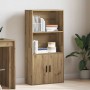 Estantería de madera de ingeniería roble artisan 60x24x120 cm de , Librerías y estanterías - Ref: Foro24-860426, Precio: 76,4...