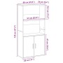 Estantería de madera de ingeniería roble artisan 60x24x120 cm de , Librerías y estanterías - Ref: Foro24-860426, Precio: 76,4...