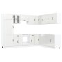 Mueble cocina Lucca blanco brillo 14 pzas madera contrachapada de , Armarios de cocina - Ref: Foro24-3314983, Precio: 1,00 €,...