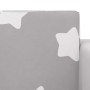 Sofá cama infantil felpa suave gris claro con estrellas de , Mobiliario para bebés y niños pequeños - Ref: Foro24-4104802, Pr...