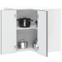 Armario cocina esquina de pared Kalmar madera ingeniería negra de , Armarios de cocina - Ref: Foro24-853618, Precio: 84,88 €,...