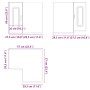 Armario cocina esquina de pared Kalmar madera ingeniería negra de , Armarios de cocina - Ref: Foro24-853618, Precio: 84,88 €,...