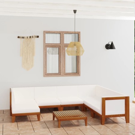Juego muebles de jardín y cojines 8 pzas madera maciza acacia de vidaXL, Conjuntos de jardín - Ref: Foro24-3058124, Precio: 9...