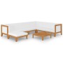 Juego muebles de jardín y cojines 8 pzas madera maciza acacia de vidaXL, Conjuntos de jardín - Ref: Foro24-3058124, Precio: 9...