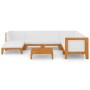 Juego muebles de jardín y cojines 8 pzas madera maciza acacia de vidaXL, Conjuntos de jardín - Ref: Foro24-3058124, Precio: 9...