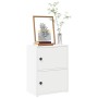 Estantería de madera de ingeniería blanca 40x24x52 cm de , Librerías y estanterías - Ref: Foro24-860355, Precio: 42,16 €, Des...