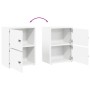 Estantería de madera de ingeniería blanca 40x24x52 cm de , Librerías y estanterías - Ref: Foro24-860355, Precio: 42,16 €, Des...