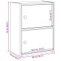 Estantería de madera de ingeniería gris sonoma 40x24x52 cm de , Librerías y estanterías - Ref: Foro24-860360, Precio: 41,01 €...