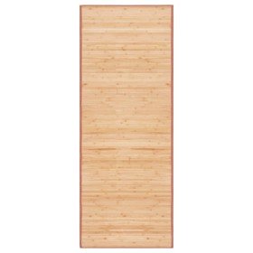Alfombra de bambú marrón 80x200 cm en Alfombras | Comprar online en Foru.es