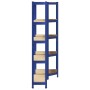 Juego de 2 estantes de 5 niveles acero azul y madera industrial de , Estanterías industriales - Ref: Foro24-3307619, Precio: ...