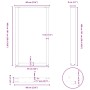 Patas de mesa de centro forma U 2uds acero negro 60x(100-101)cm de , Patas para mesas - Ref: Foro24-4013236, Precio: 138,62 €...