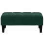 Sofá cama de 2 plazas con taburete terciopelo verde oscuro en Sofás | Comprar online en Foru.es