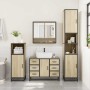 Set de muebles de baño 2 pzas madera contrachapada roble Sonoma de , Muebles de baño - Ref: Foro24-3300931, Precio: 195,04 €,...