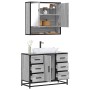 Set de muebles de baño 2 pzas madera contrachapada gris sonoma de , Muebles de baño - Ref: Foro24-3300933, Precio: 205,89 €, ...