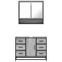 Set de muebles de baño 2 pzas madera contrachapada gris sonoma de , Muebles de baño - Ref: Foro24-3300933, Precio: 205,89 €, ...