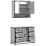 Set de muebles de baño 2 pzas madera contrachapada gris sonoma de , Muebles de baño - Ref: Foro24-3300933, Precio: 205,89 €, ...