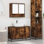 Set de muebles baño 2 pzas madera contrachapada roble ahumado de , Muebles de baño - Ref: Foro24-3300927, Precio: 169,73 €, D...