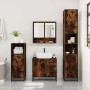 Set de muebles baño 2 pzas madera contrachapada roble ahumado de , Muebles de baño - Ref: Foro24-3300927, Precio: 169,73 €, D...