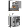 Set de muebles de baño 2 pzas madera contrachapada gris sonoma de , Muebles de baño - Ref: Foro24-3300938, Precio: 156,31 €, ...
