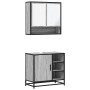 Set de muebles de baño 2 pzas madera contrachapada gris sonoma de , Muebles de baño - Ref: Foro24-3300938, Precio: 156,31 €, ...