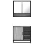Set de muebles de baño 2 pzas madera contrachapada gris sonoma de , Muebles de baño - Ref: Foro24-3300938, Precio: 156,31 €, ...