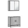 Set de muebles de baño 2 pzas madera contrachapada gris sonoma de , Muebles de baño - Ref: Foro24-3300888, Precio: 141,56 €, ...