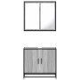 Set de muebles de baño 2 pzas madera contrachapada gris sonoma de , Muebles de baño - Ref: Foro24-3300888, Precio: 141,56 €, ...