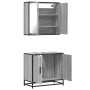 Set de muebles de baño 2 pzas madera contrachapada gris sonoma de , Muebles de baño - Ref: Foro24-3300888, Precio: 141,56 €, ...
