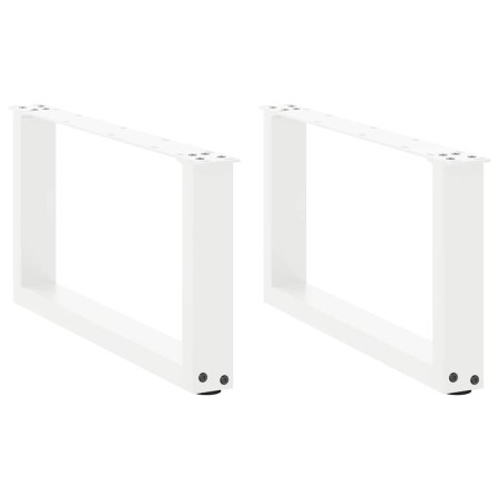 Patas de mesa de centro forma U 2uds acero blanco 70x(30-31) cm de , Patas para mesas - Ref: Foro24-4013145, Precio: 62,33 €,...