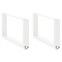 Patas de mesa de centro forma U 2uds acero blanco 70x(30-31) cm de , Patas para mesas - Ref: Foro24-4013145, Precio: 62,33 €,...