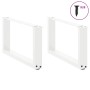Patas de mesa de centro forma U 2uds acero blanco 70x(30-31) cm de , Patas para mesas - Ref: Foro24-4013145, Precio: 62,33 €,...