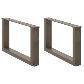 Patas de mesa centro forma U 2uds acero natural 70x(30-31) cm de , Patas para mesas - Ref: Foro24-4013147, Precio: 60,26 €, D...