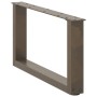 Patas de mesa centro forma U 2uds acero natural 70x(30-31) cm de , Patas para mesas - Ref: Foro24-4013147, Precio: 60,26 €, D...